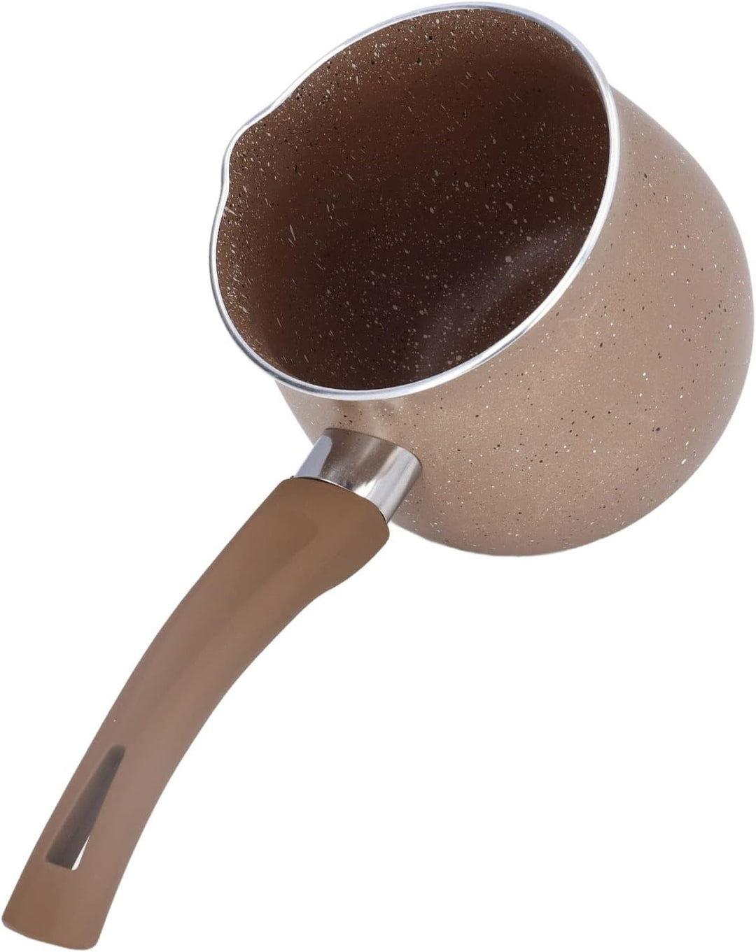 TOPINCN Einhand 10cm Schmelztopf, Mini Milchpfanne Zum Kochen von Klebrigen Saucen, Aufwärmen von Mi