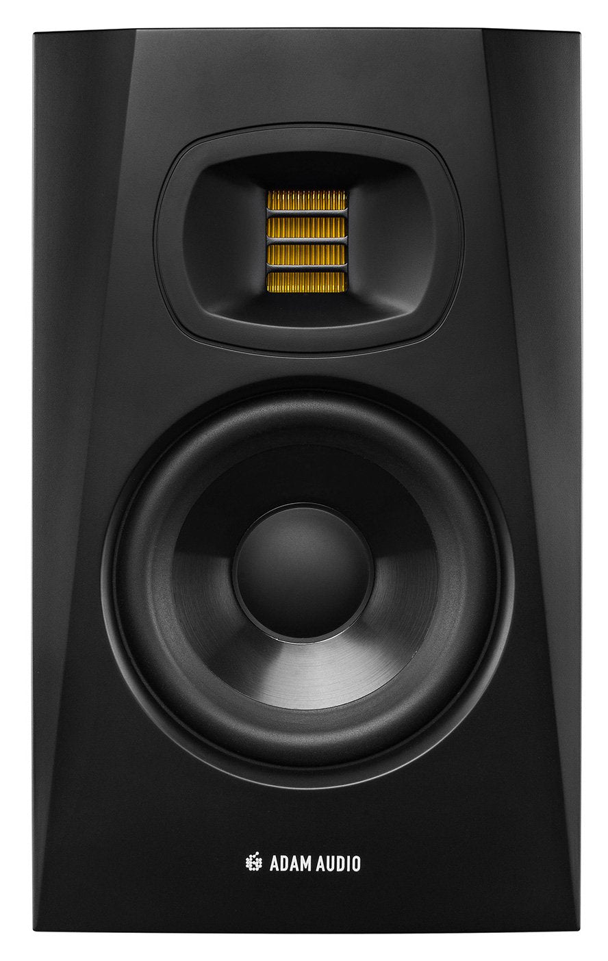 ADAM Audio T5V Studiomonitor für Aufnahmen, Mischungen und Mastering in Studioqualität, Schwarz, T5V