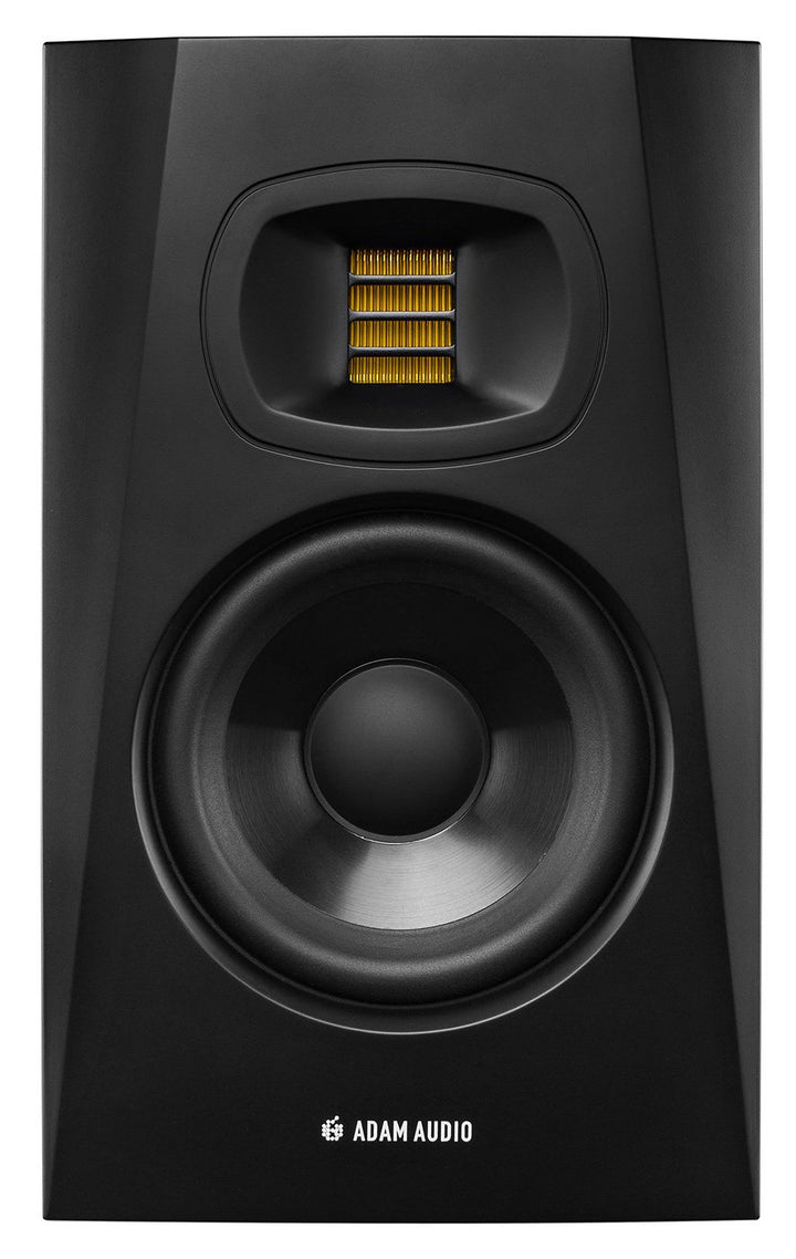 ADAM Audio T5V Studiomonitor für Aufnahmen, Mischungen und Mastering in Studioqualität, Schwarz, T5V