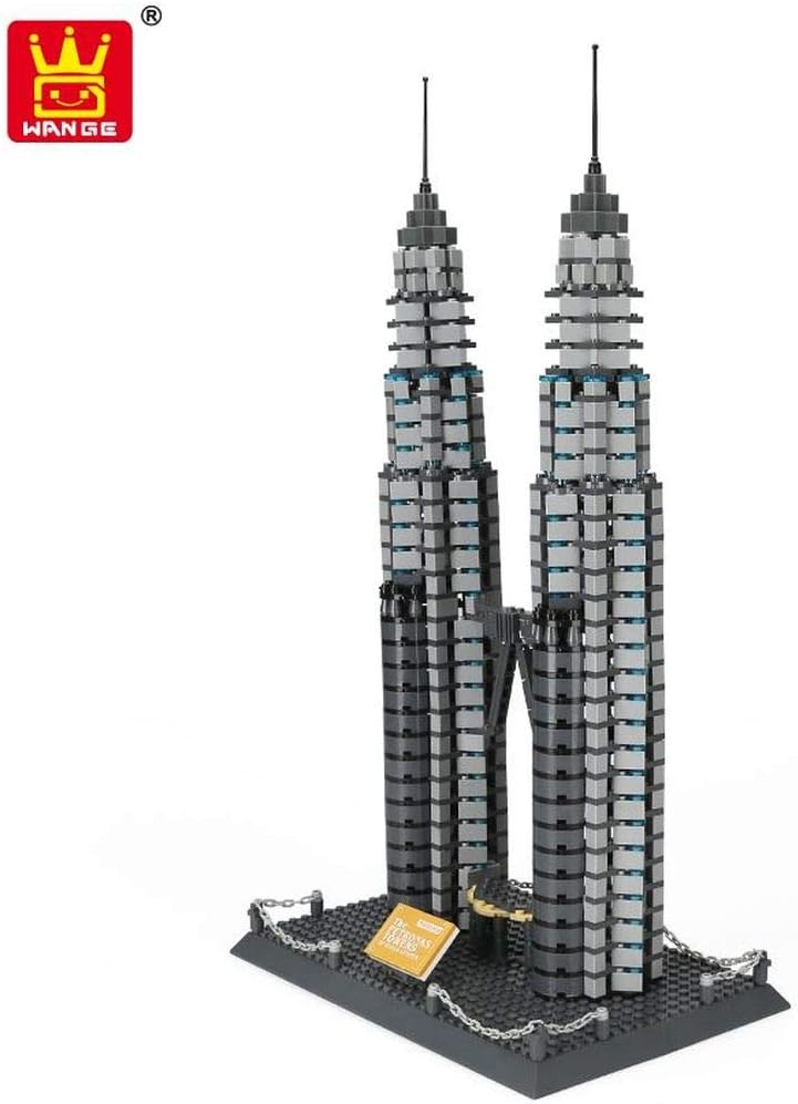 Wange Petronas Tower Kuala Lumpur Architektur-Modell, zur Montage mit mit Bausteinen Petronas Doppel
