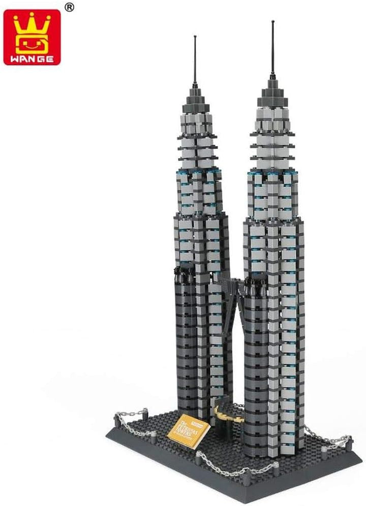 Wange Petronas Tower Kuala Lumpur Architektur-Modell, zur Montage mit mit Bausteinen Petronas Doppel