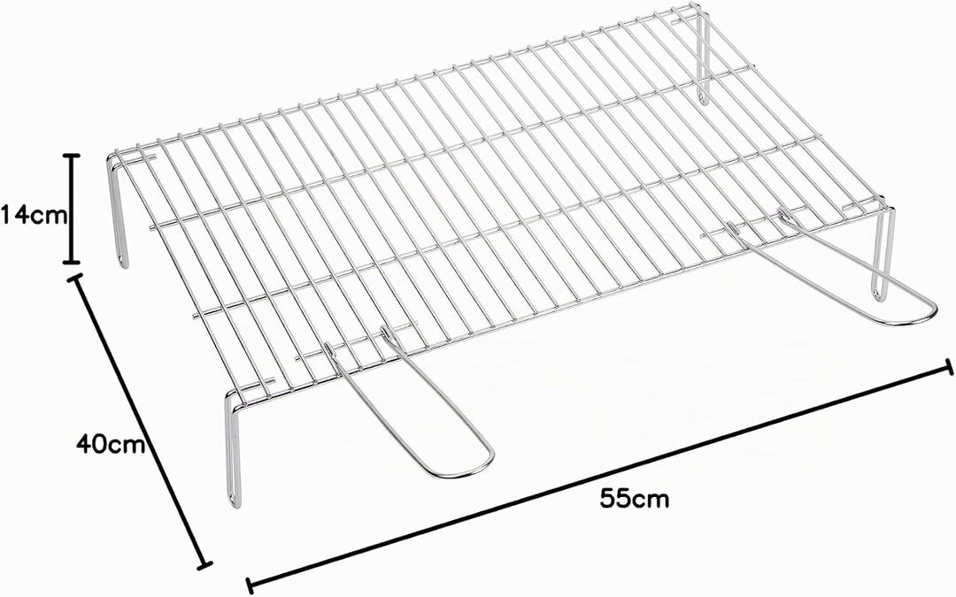 Sauvic 02450-Grillrost mit Füssen, 55 x 40 cm., stahl