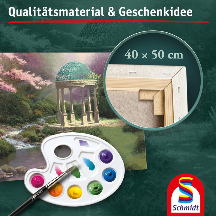 Pools of Serenity: My Artnoble® Thomas Kinkade | Premium-Malset mit vorgedruckter Leinwand und Acryl