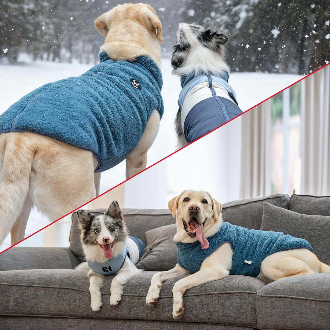 Arblina Hundemantel, Wasserdichter Wintermantel Hund mit Fleece-Futterung für Mittelgrosse &amp; Grosse