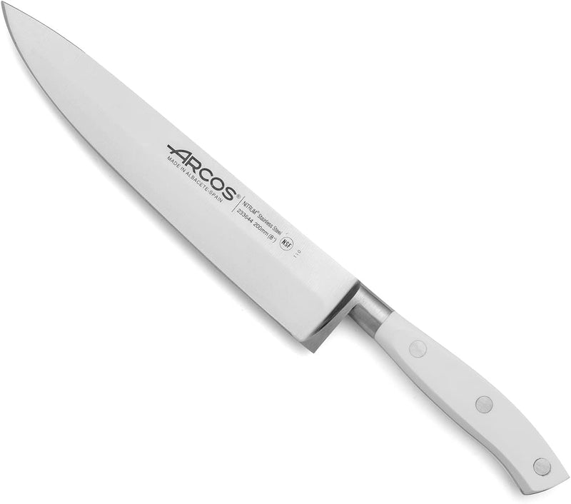 Arcos Serie Riviera Blanc - Kochmesser - Klinge aus Nitrum geschmiedetem Edelstahl 200 mm - HandGrif