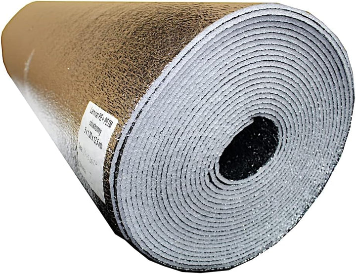 Wkret-Met FD PLUS 1,2x12,5m = 15qm Metallisierte Polysterfolie (MPET) + EPE-Schaum (EPE) Dreischicht