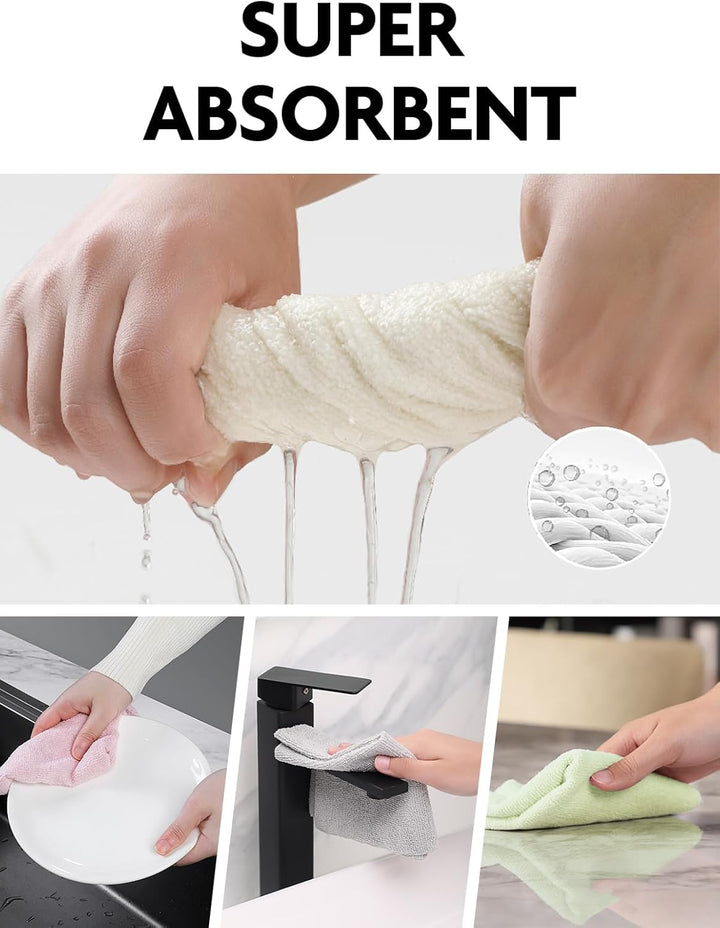 Fantasticlean Mikrofaser Reinigungstücher, 75 Stück pro Rolle Abreissbare Putztücher, Wiederverwendb