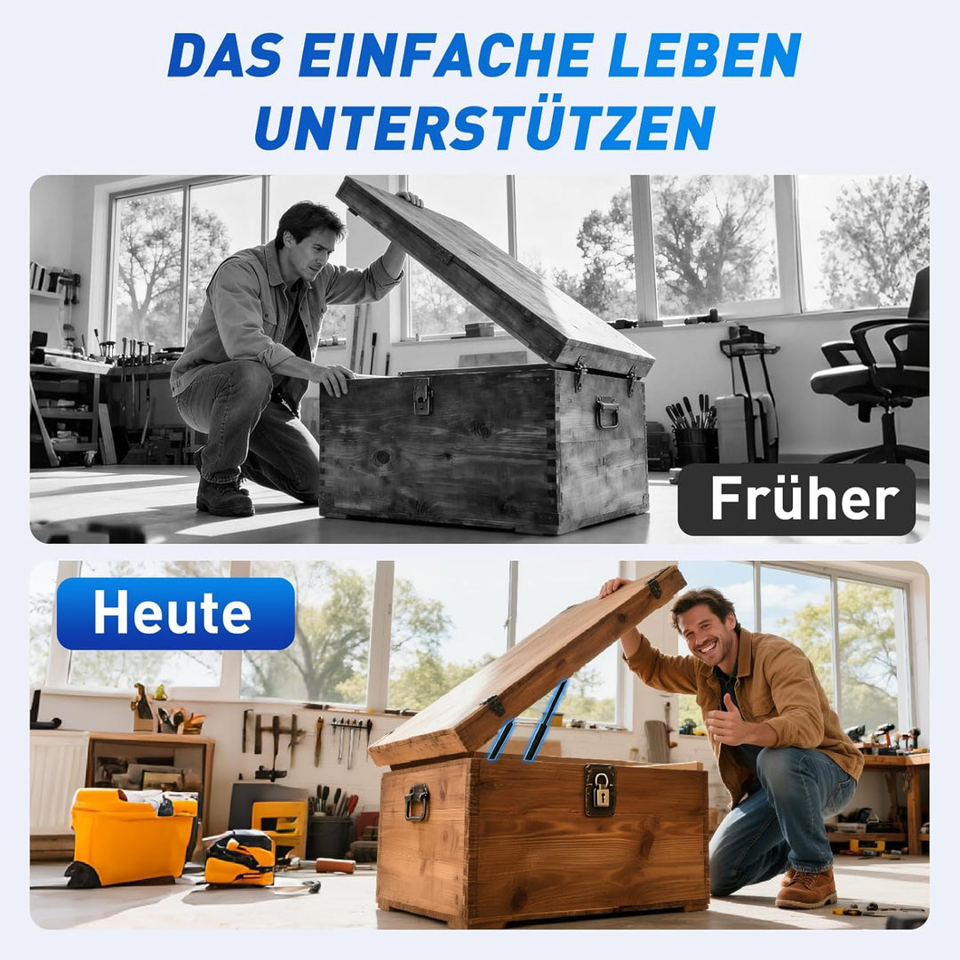 ARANA 400MM 300N Gasdruckfedern, 30cm 31KG Gasfeder Ersatz Gasdruckdämpfer Hydraulisch Halterung Für