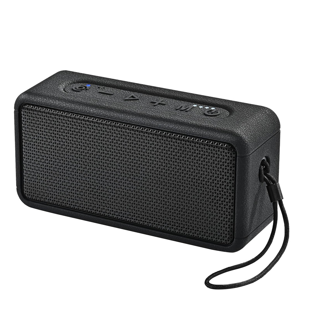 GB03 30W Bluetooth 6.0 Lautsprecher mit DSP-Audio, IPX7, 24H Spielzeit, Type-C, Lederoptik. Starker