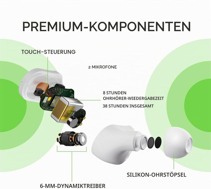 Belkin SOUNDFORM Play True Wireless In-Ear-Kopfhörer, 3 EQ-Voreinstellungen, schweiss-, spritzwasser