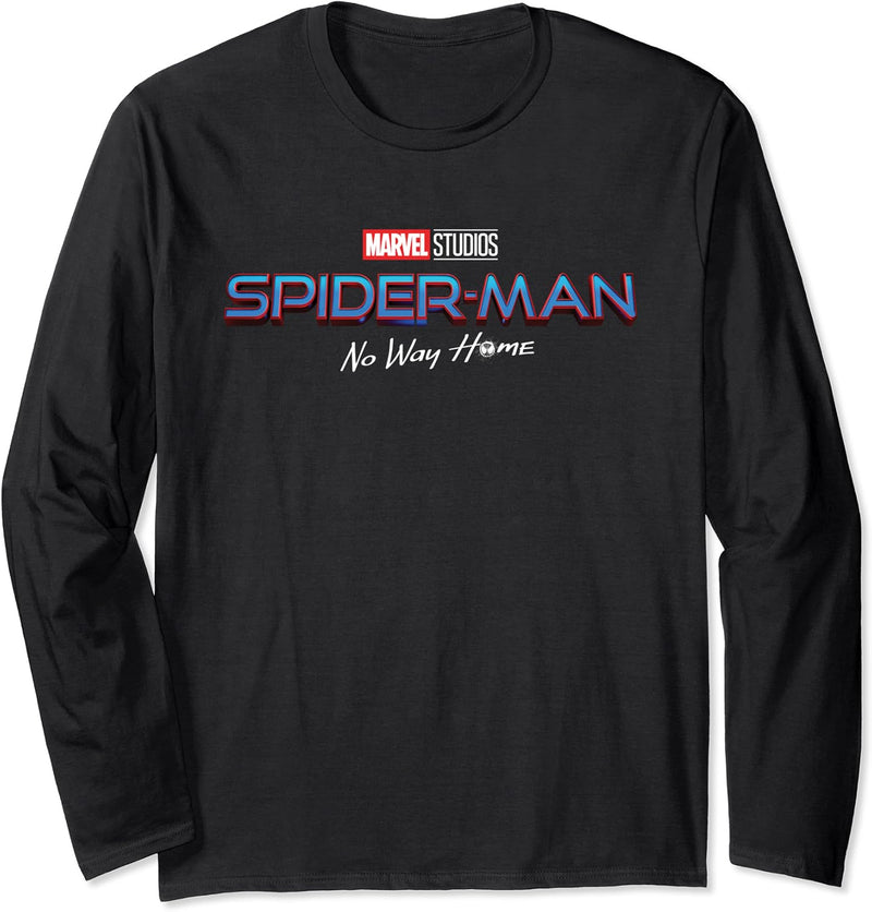 Marvel Spider-Man No Way Home Movie Logo Langarmshirt
