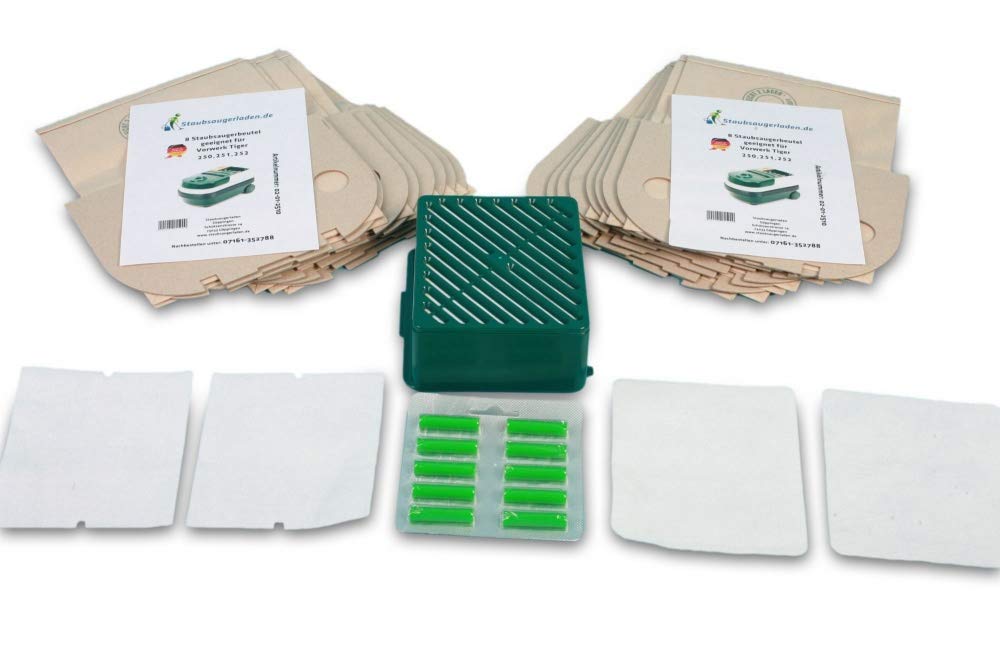 Staubsaugerladen.de Filterset kompatibel mit Vorwerk Tiger VT251 VT252 Sparset, Sparset