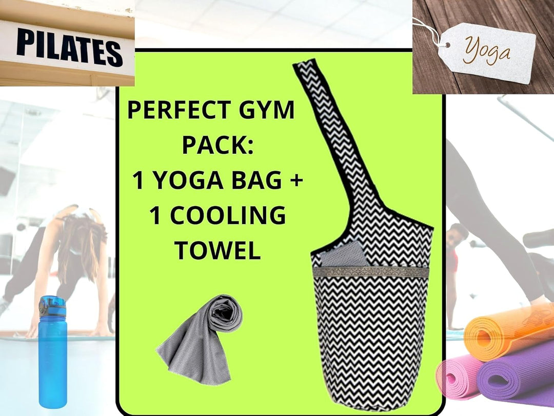 Yoga-Tasche für Matte und Handtuch, Kühltasche, Damen, für Matte, Handtuch, Mikrofaser, Yogatasche,