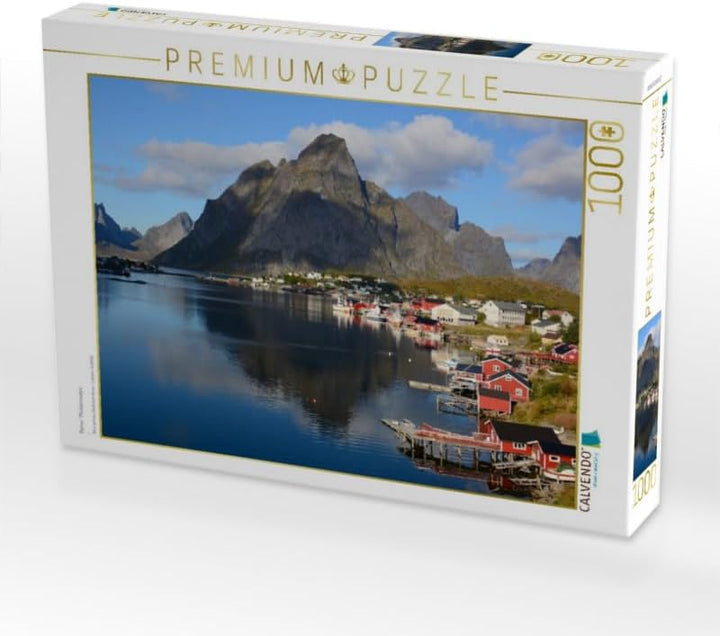 CALVENDO Puzzle Reine/ Moskenesøya 1000 Teile Lege-Grösse 64 x 48 cm Foto-Puzzle Bild von GUGIGEI, 1