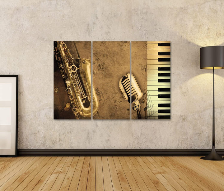 islandburner Bild auf Leinwand Dirty Music Background Mit Klavier Und Sepia Bilder Wandbilder Poster