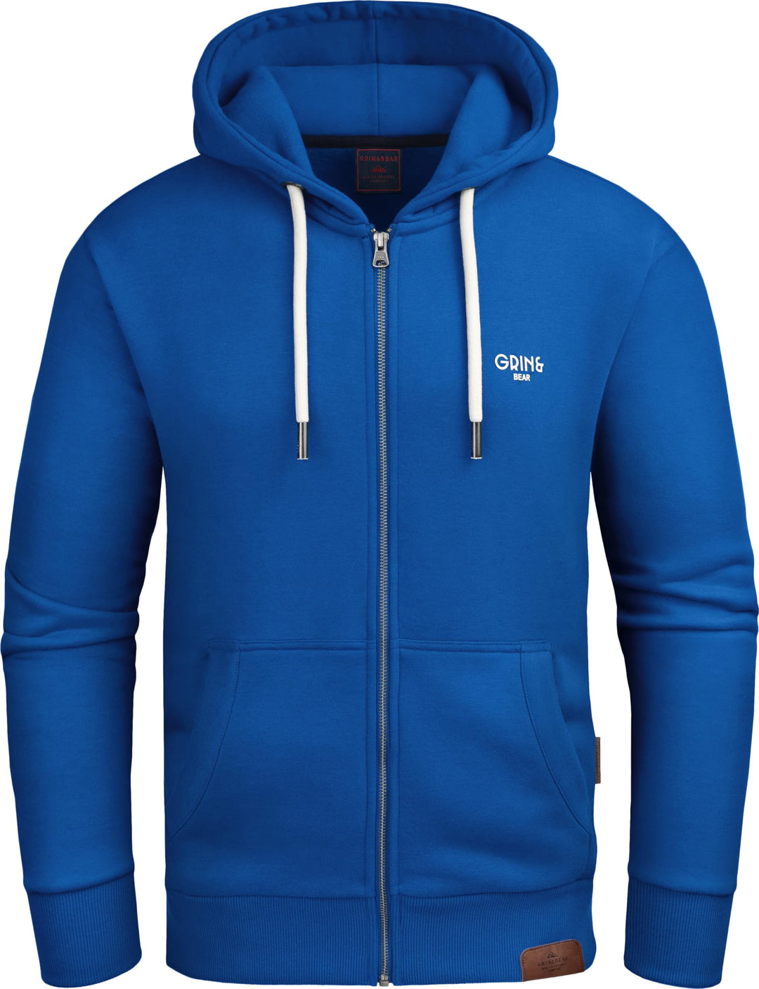 Grin&Bear Hoodie Herren Sweatshirt Pullover GEC607, Blau