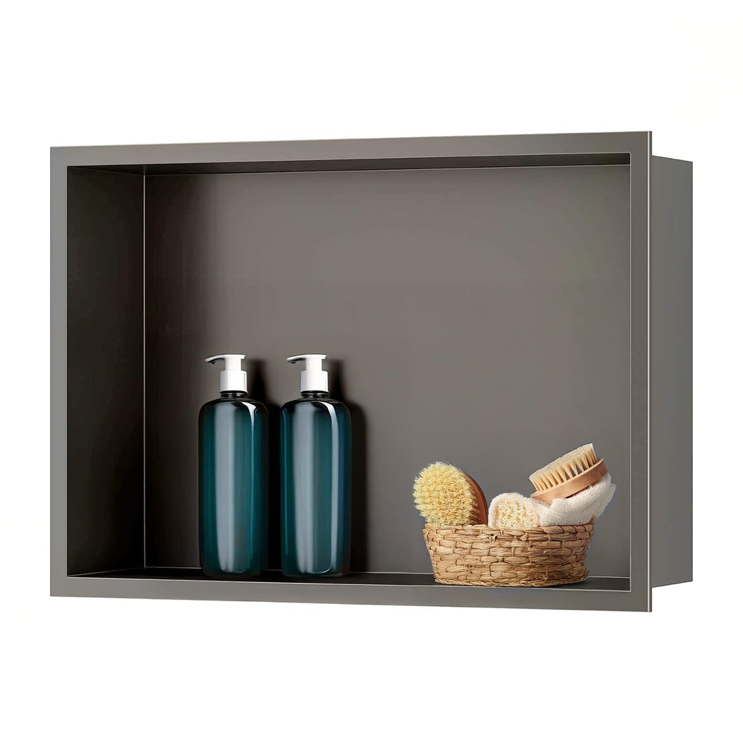 Wandnische Dusche,Wandnische Dusche Edelstahl,Wandnische Einzelregal Lagerung,Duschnische 30 * 45 *