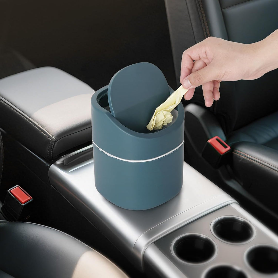 Mini tischmülleimer 2L mit Müllsäcken 180 Stück, tischabfalleimer mit deckel für Den Waschtisch Küch