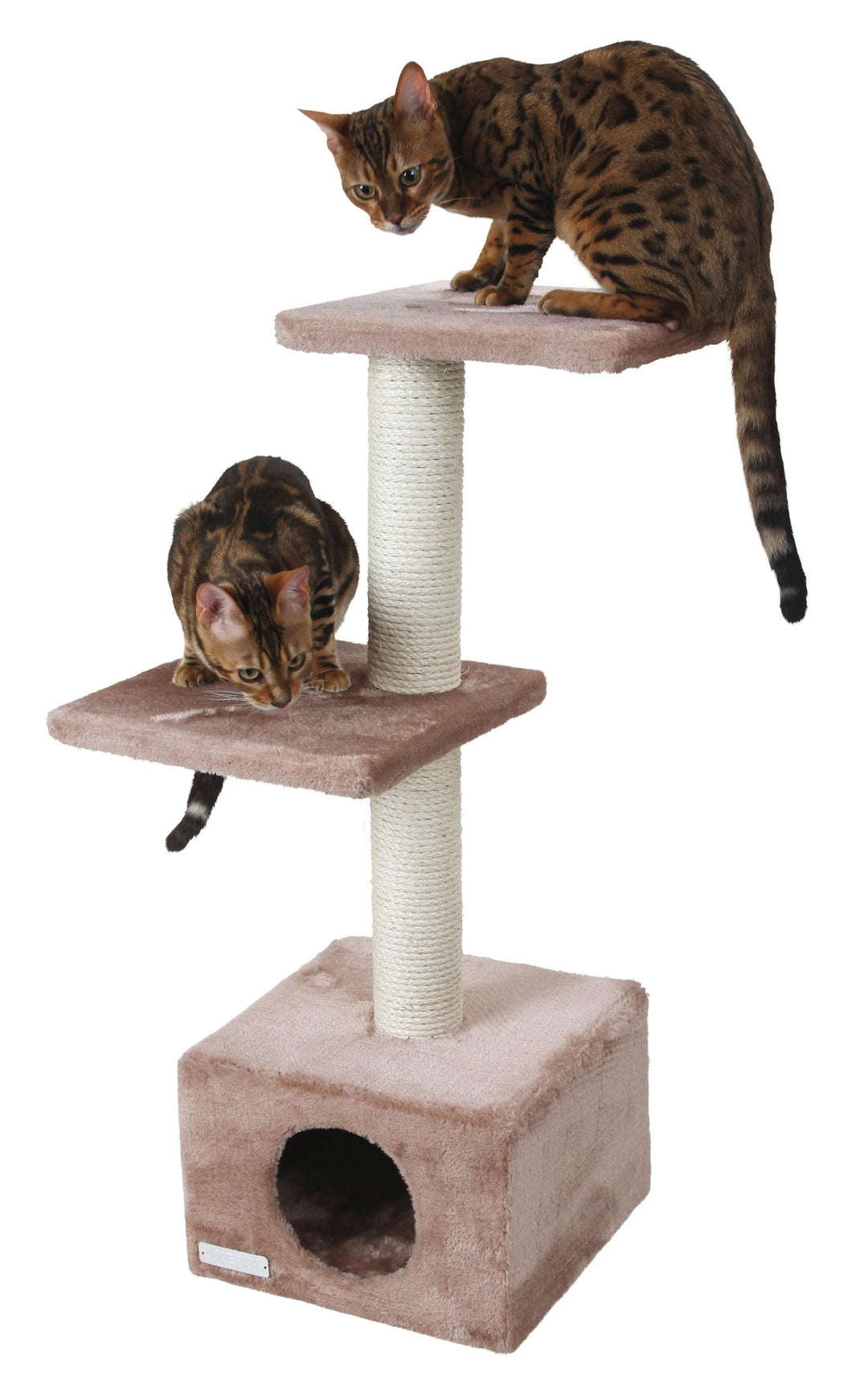 Kerbl Pet Kratzbaum Venus Sweet, beige/grau, 30x30x85cm