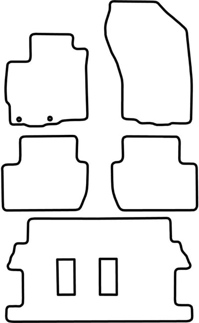 AUTO-STYLE Autoteppiche kompatibel mit Mitsubishi Outlander 2007-2012