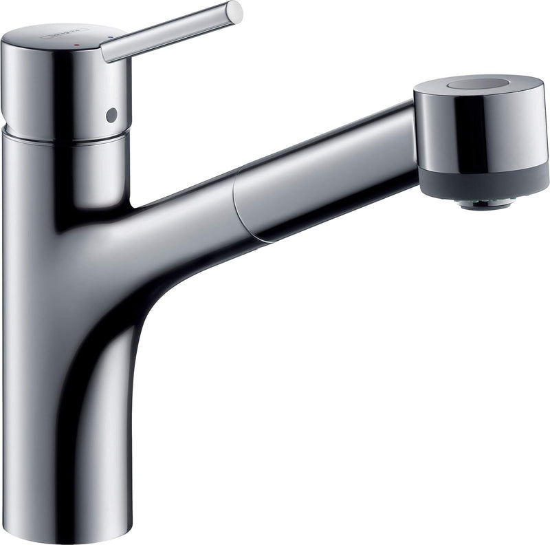 hansgrohe Talis S Einhebel-Küchenarmatur für Niederdruck, Komfort-Höhe 165mm mit ausziehbarer Brause