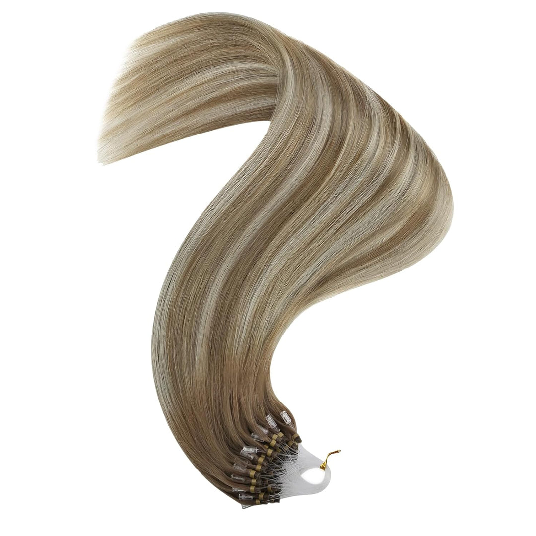 YoungSee Microring Extensions Ombre 60 cm Microring Extensions Echthaar 1g Ombre Micro Loop Extensio