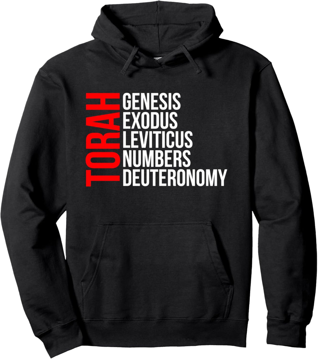 Erste 5 Bücher Thora Hebräische Israeliten Yeshua Yahew Pullover Hoodie