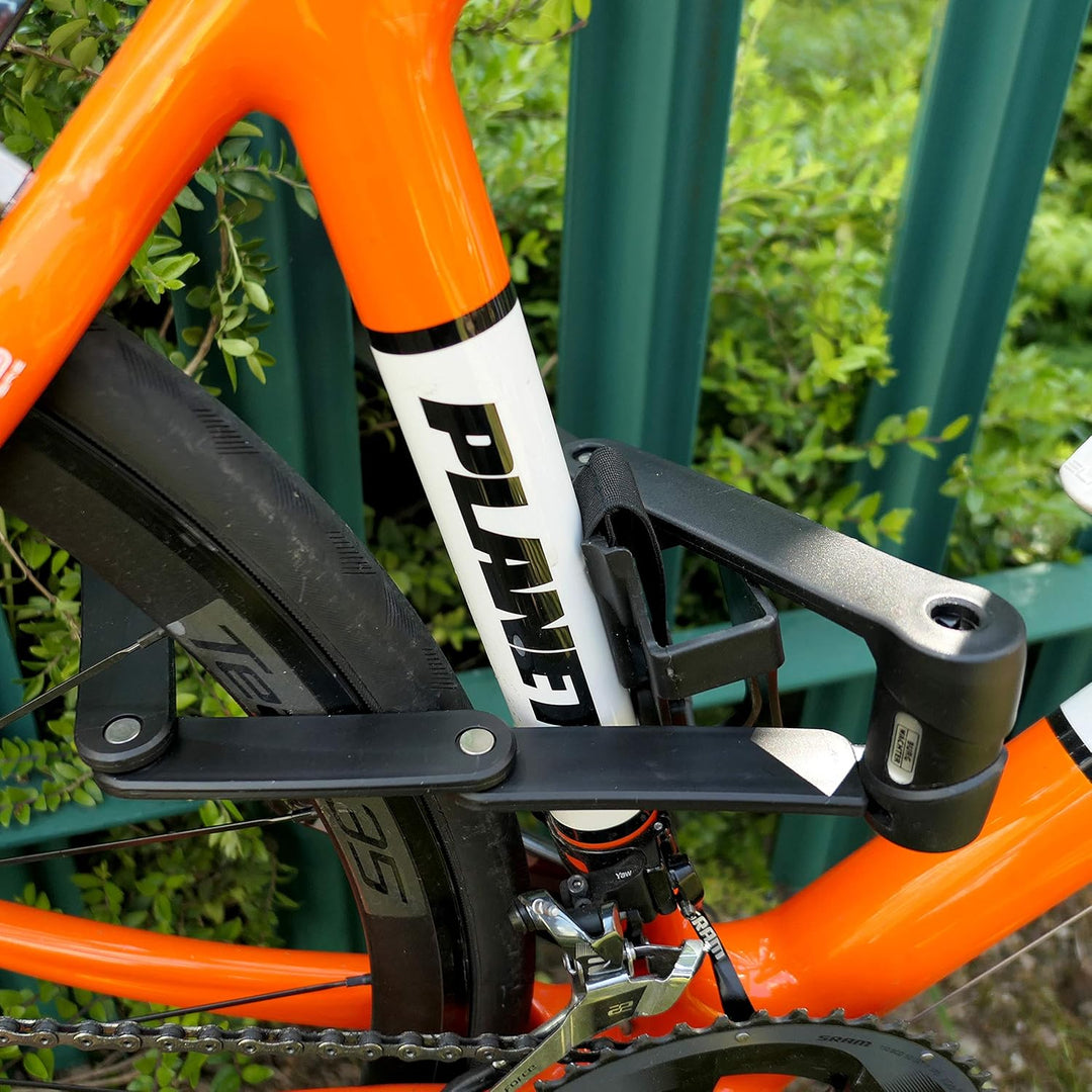 Burg Wachter Fahrradschloss aus gehärtetem Stahl, leicht, faltbar, 80 cm, schwarz