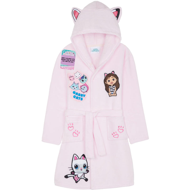 Get Trend Bademantel Mädchen, Flauschig mit Prints von Stitch und Angel, Barbie, Disney Prinzessinne