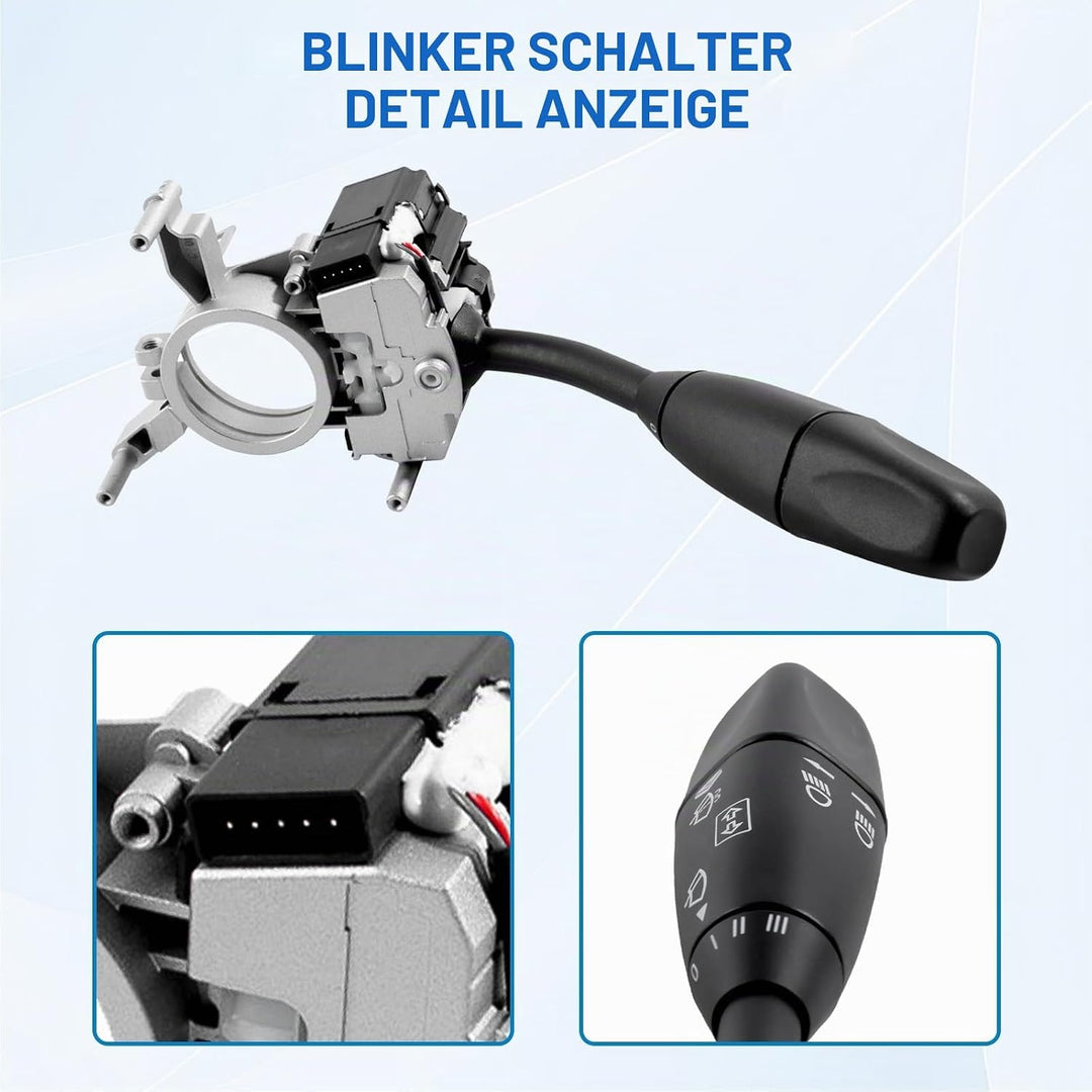 Kombinationsschalter Lenksäulenschalter kompatibel mit C-Klasse W203 S203 CL203 CLK C209 A209 2000–2