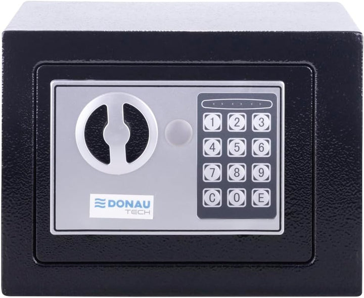 DONAU TECH Digitaler Mini Tresor 4,6L / 23 x 17 x 17 cm/Manuell-digitaler Elektronischer Safe Klein