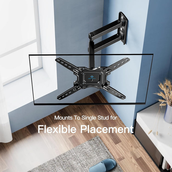 PERLESMITH TV Wandhalterung Schwenkbar Neigbar, Universelle TV Halterung für 26-60 Zoll LED/LCD/Plas