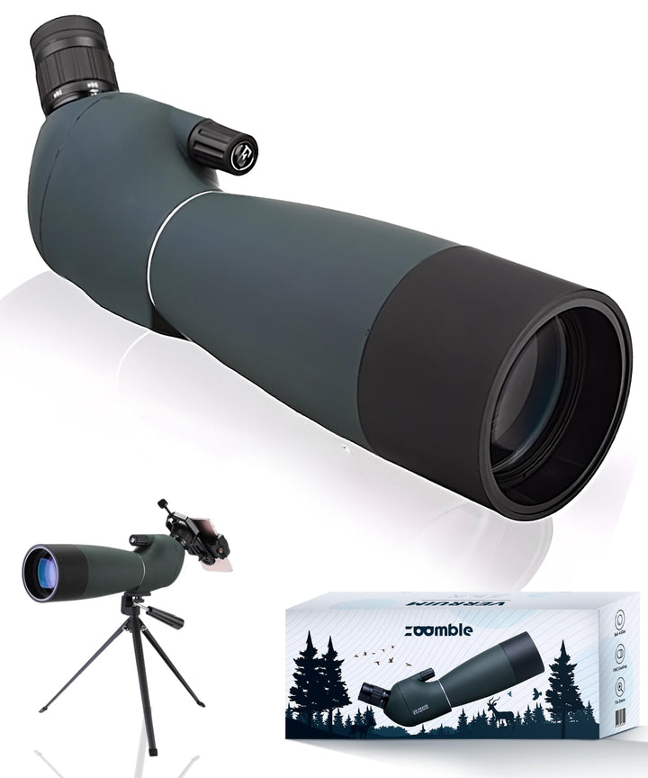 Spektiv 25x75 | High-Definition-Zoom | Wasserdicht & stossfest | FMC BaK-4 Prisma | Stativ- und Tele