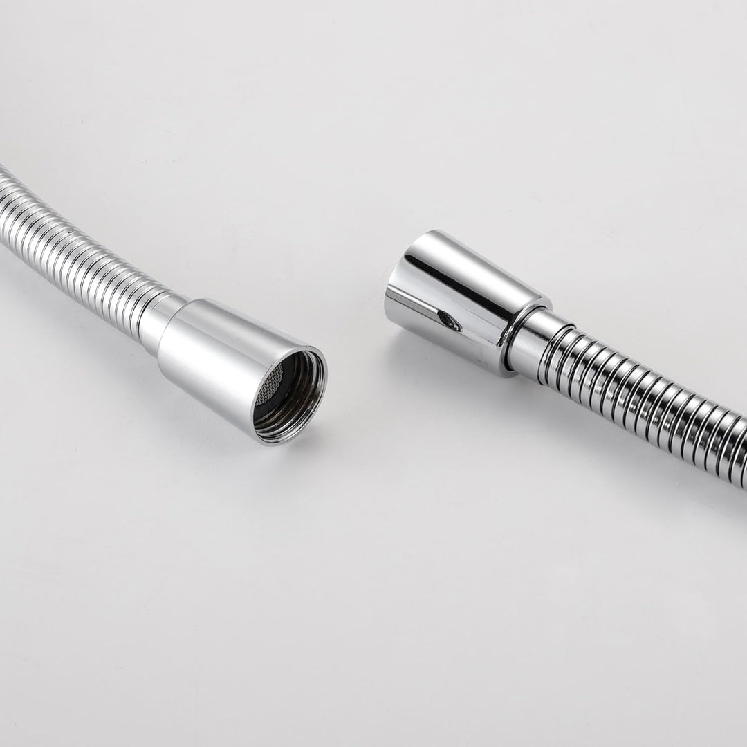 KES Handbrause Duschkopf mit Schlauch und Duschkopfhalterung Duschbrause Brausekopf Dusche Duschsyst