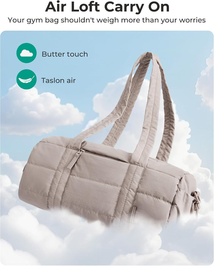 bagsmart Reiki Sporttasche für Damen, Reisetasche für Yogamatten mit Nass- und Trockenfach, 18L Gest