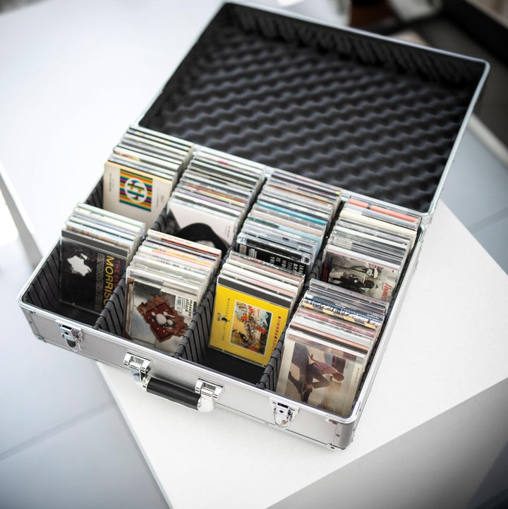 CD-Aufbewahrung, Aluminium 120 CD, 120 CD