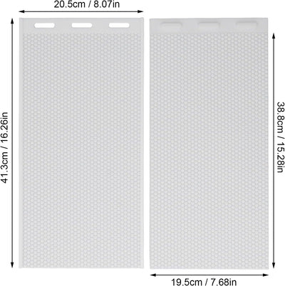 Yusat Bienenwachsform, 2 Stück Silikon-Bienenwachs-Pressform 5,4 Mm für Bienenwachs-Grundlagen-Press