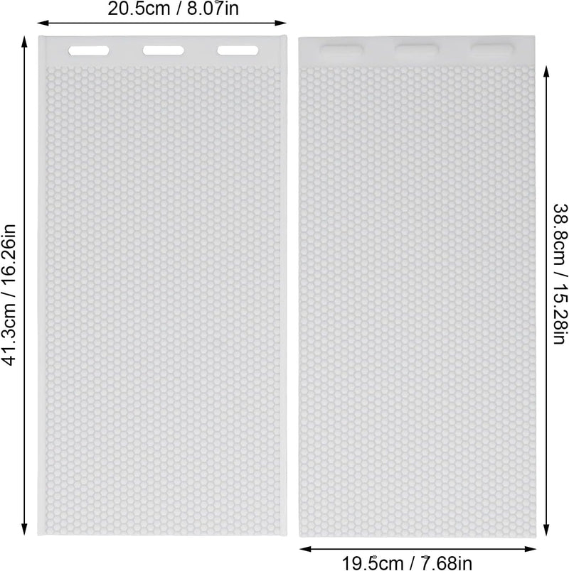 Yusat Bienenwachsform, 2 Stück Silikon-Bienenwachs-Pressform 5,4 Mm für Bienenwachs-Grundlagen-Press