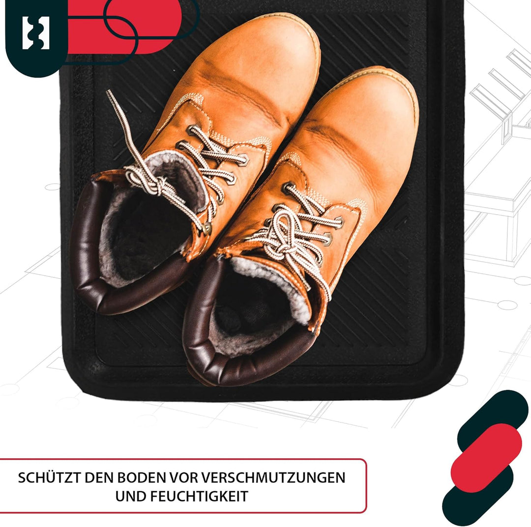 KOTARBAU® 3er Set Schuhabtropfschale - 40 x 80 cm - Abtropfmatte für Schuhe - Schuhablage für Herbst