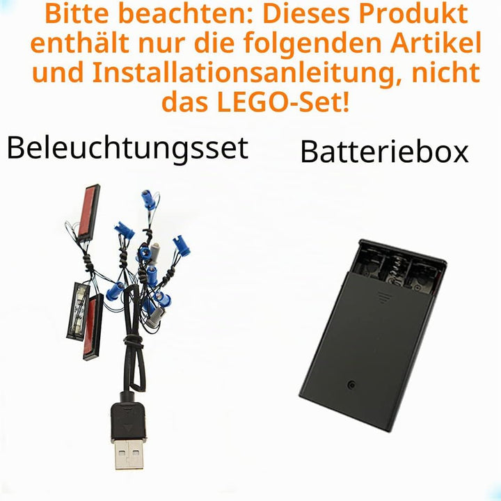 GEAMENT LED Licht-Set Kompatibel mit Lego Technic Ducati Panigale V4 R Motorrad - Beleuchtungsset fü