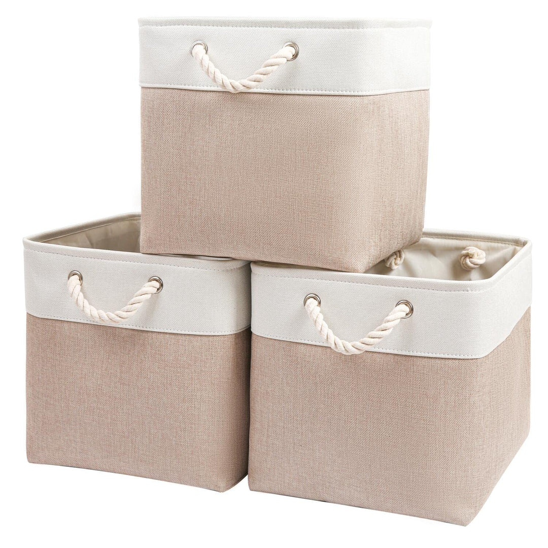 Mangata Aufbewahrungsbox,(33x38x33cm) Aufbewahrungskorb Stoff, Box in Würfel für Schrank, Regal, und