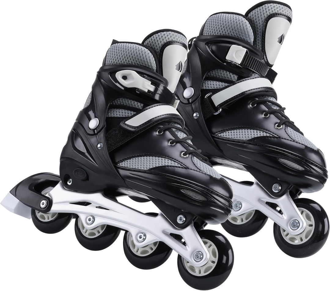 Navaris Inline Skates für Jungen & Mädchen - Inline Rollerblades Rollschuhe grössenverstellbar - Inl