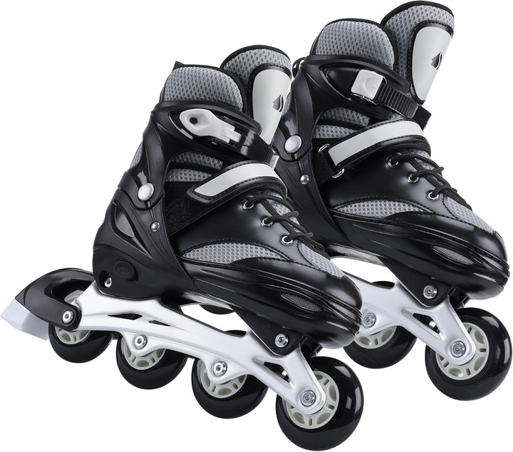Navaris Inline Skates für Jungen & Mädchen - Inline Rollerblades Rollschuhe grössenverstellbar - Inl