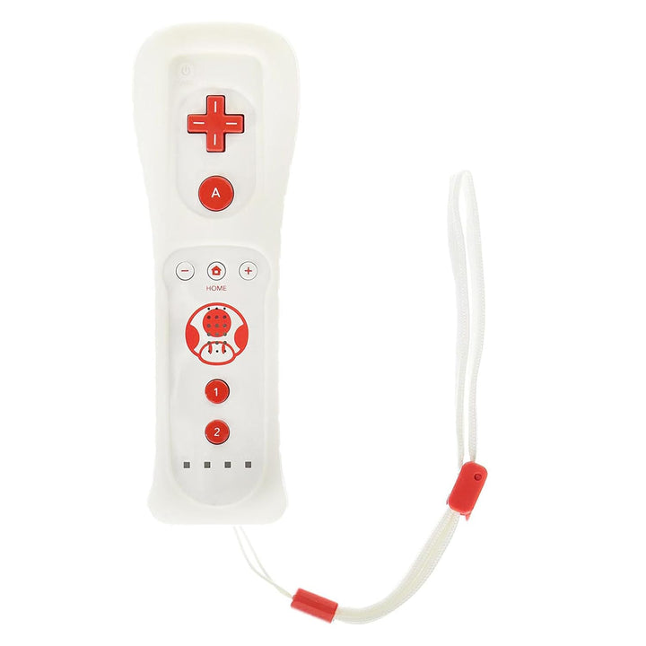Qumox MotionPlus Controller Fernbedienung + Nunchuk für Wii Toad Ver Weiss/Blau, Weiss/Blau