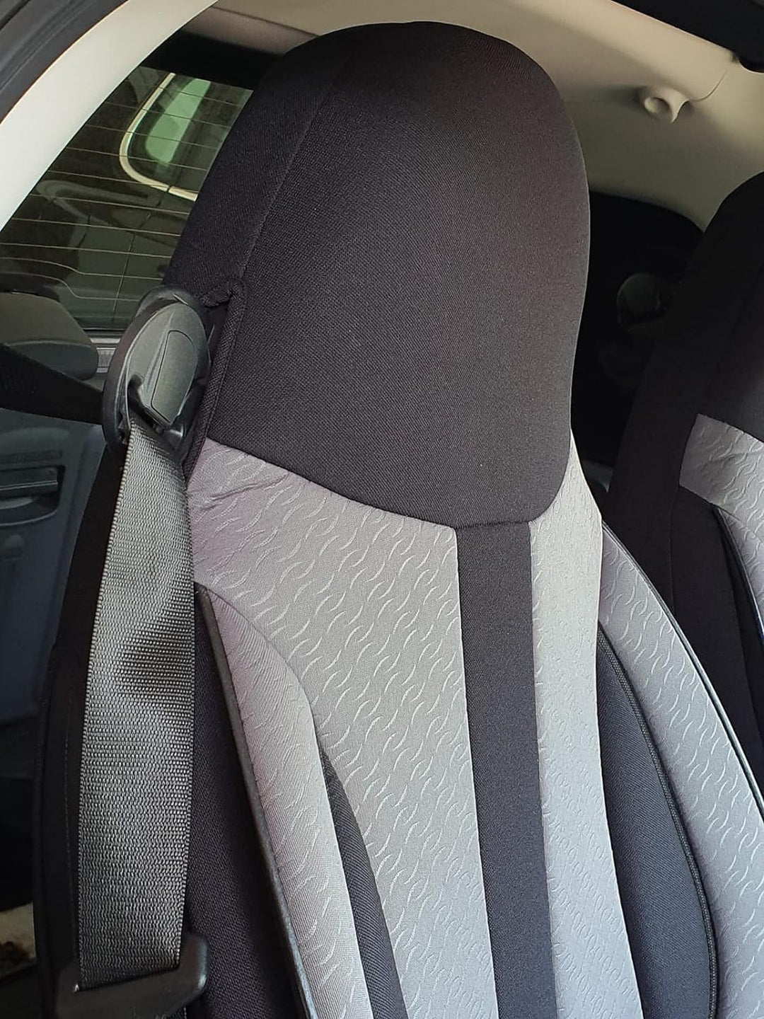 BREMER SITZBEZÜGE Mass Sitzbezüge kompatibel mit Smart fortwo 450 451 Fahrer &amp; Beifahrer MD501 Schwa