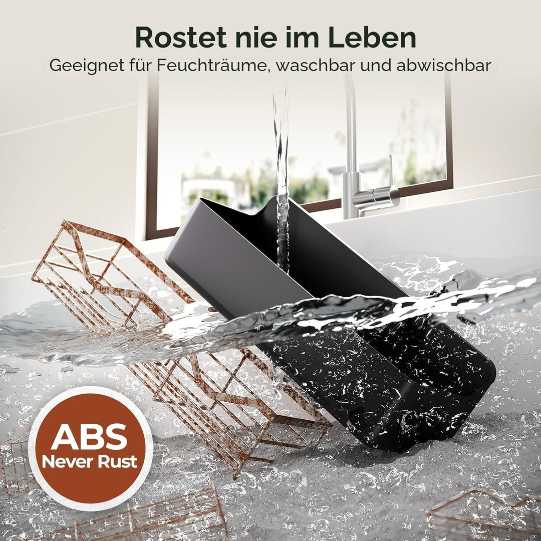 Orimade Duschablage ohne Bohren-Duschregal Rostfrei 5 Stück,Shampoo Halterung für Dusche Grosse Kapa