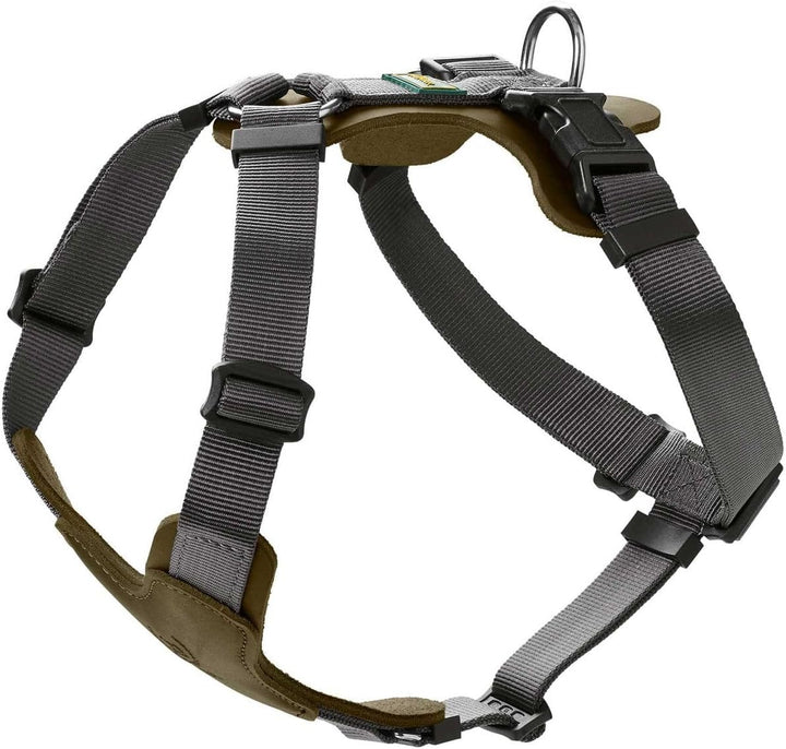 HUNTER AALBORG MIXED Hundegeschirr, M, oliv/grau, 56 - 81 cm oliv/grau 56 - 81 cm, oliv/grau 56 - 81