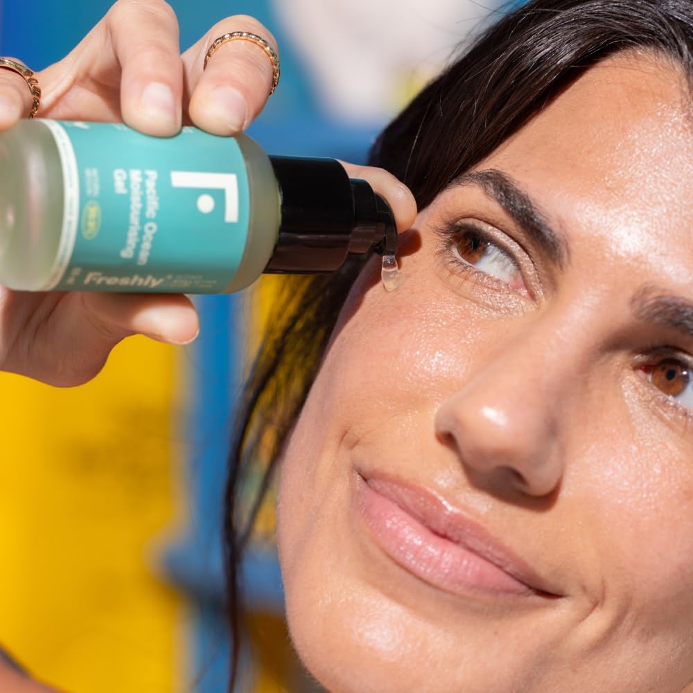 Freshly Feuchtigkeitsspendendes Gesichtswasser, 50 ml – Oil-Control Feuchtigkeitsgel – reduziert Gla