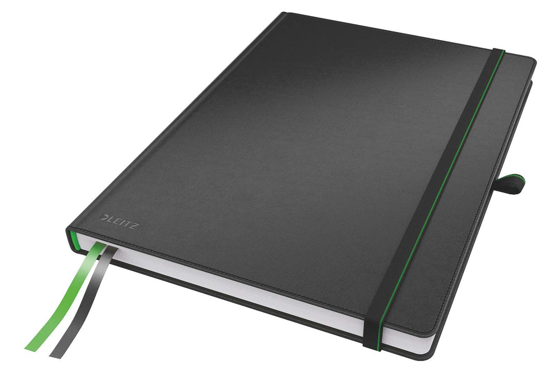 Leitz Complete Qualitäts-Notizbuch A4 liniert, 160 Seiten, 80 Blatt, Hardcover mit hochwertigem Einb
