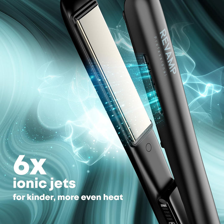 Revamp Progloss Ion Shine Keramik-Glätteisen mit Ionen-Technologie für jederzeit frizzfreie Ergebnis
